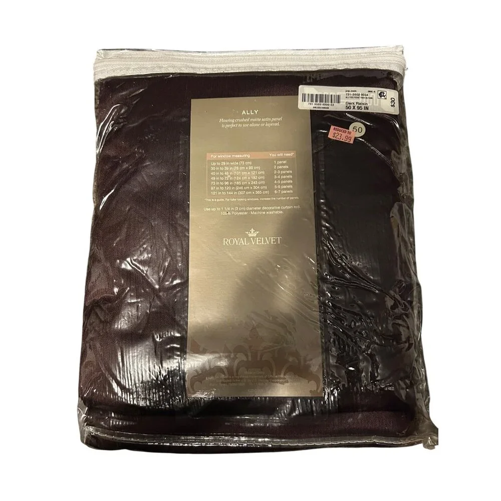 Royal Velvet Ally Rod-Pocket Panel 50